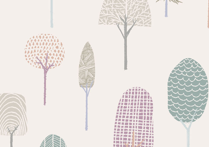 Forest Ramble, Evening Pinks - Roller Blind - Image 6